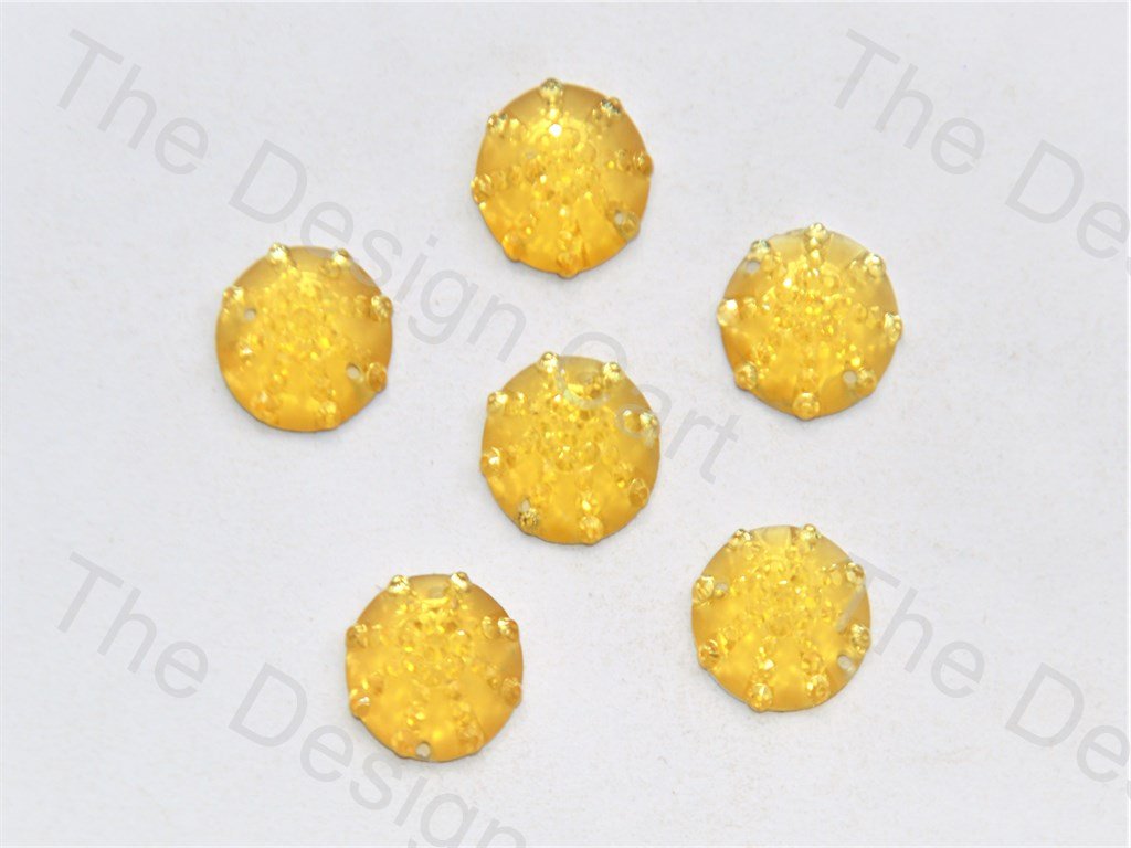 Golden Round Sugar Resin Stone (439157456930)