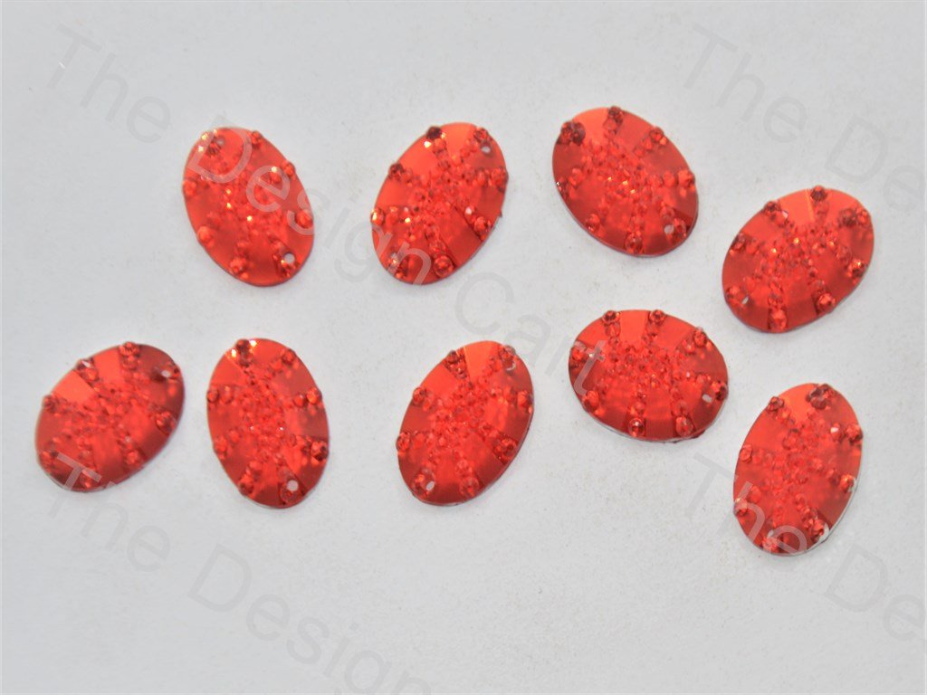 Red Oval Sugar Resin Stone (439157751842)