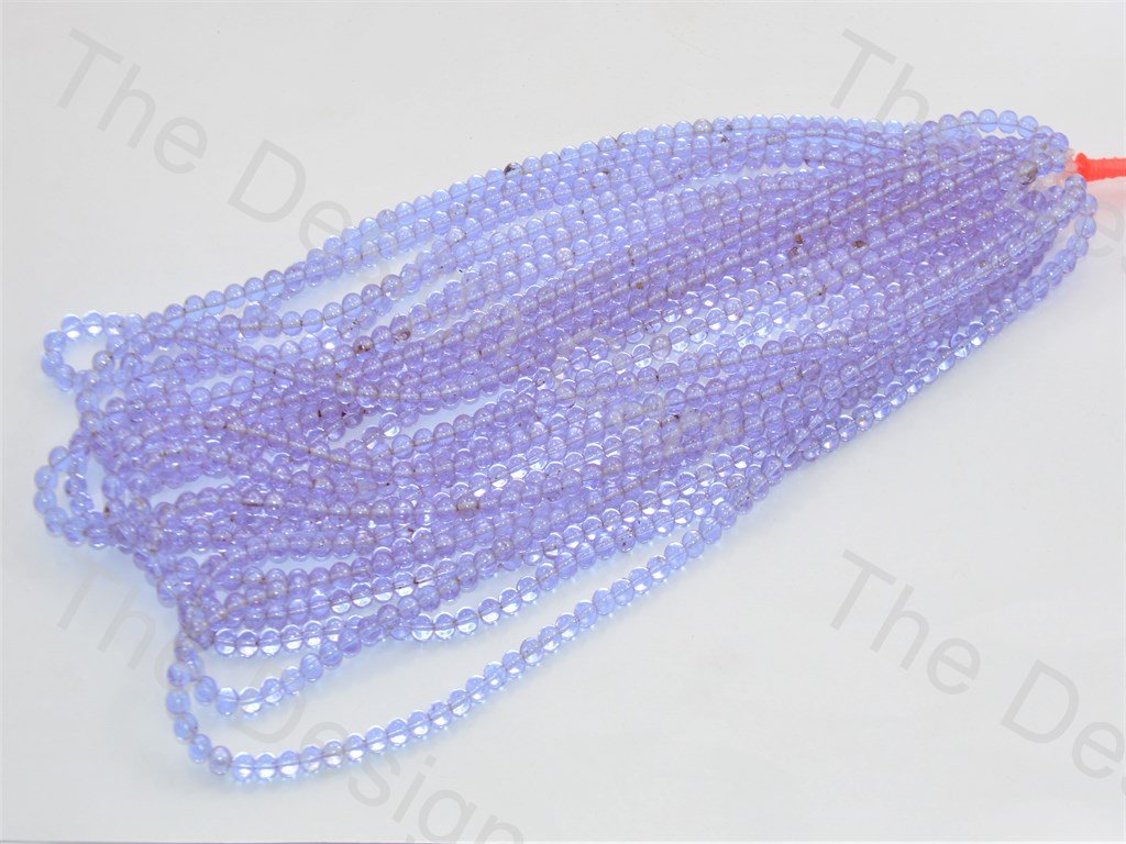 Light Purple Round Pressed Glass Beads Strings - The Design Cart (434687934498)