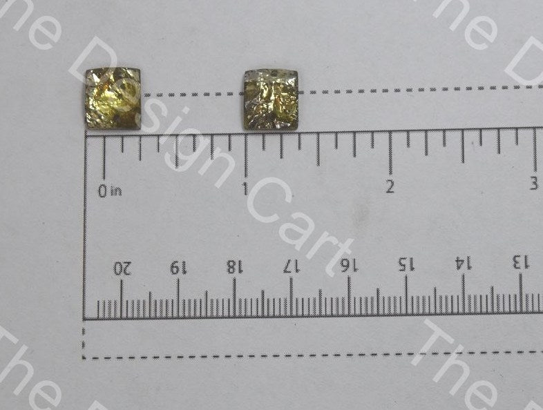 Faceted Light Golden Square Acrylic Stones | The Design Cart (1496940511266)