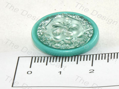 olive-green-flower-plastic-button