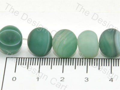 Green White Rings Rondelle Onyx Stones - The Design Cart (393231925282)