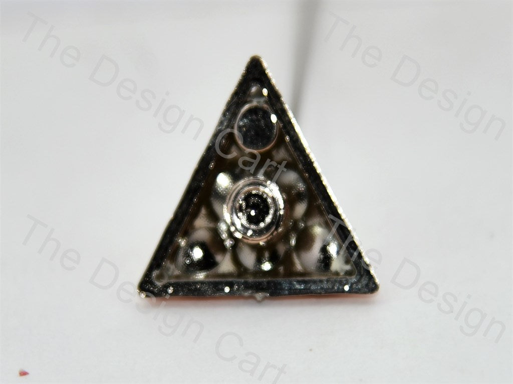 Triangular Plastic Stone With Enamel - The Design Cart (398328856610)