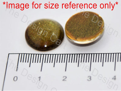 Dark Golden Brown Circular Glass Stones - The Design Cart (401482776610)