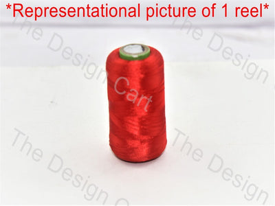 Teal Colour Set 4 Silk Threads - The Design Cart (405832597538)