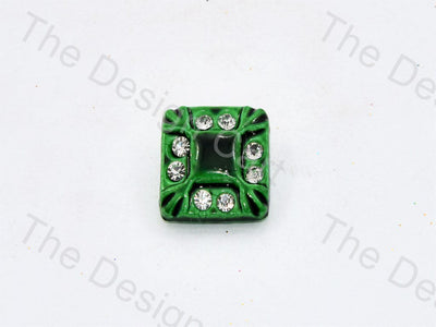 green-stone-crystal-square-button