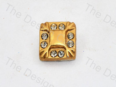 golden-stone-crystal-square-button