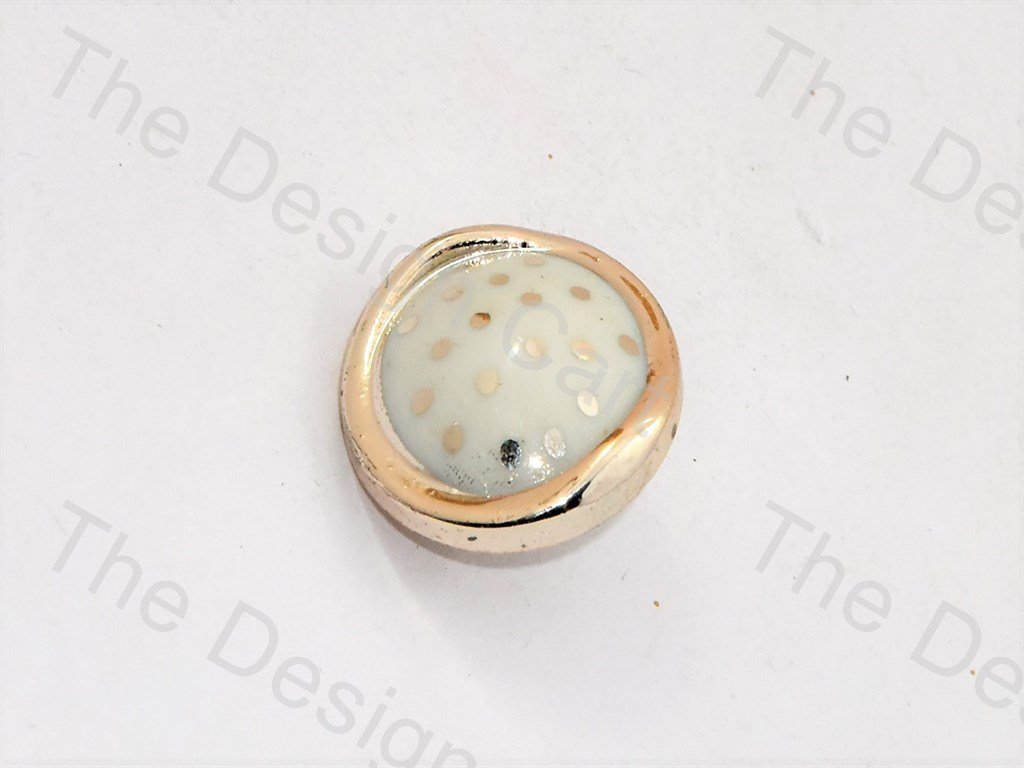 white-golden-dots-uv-acrylic-buttons