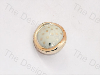white-golden-dots-uv-acrylic-buttons