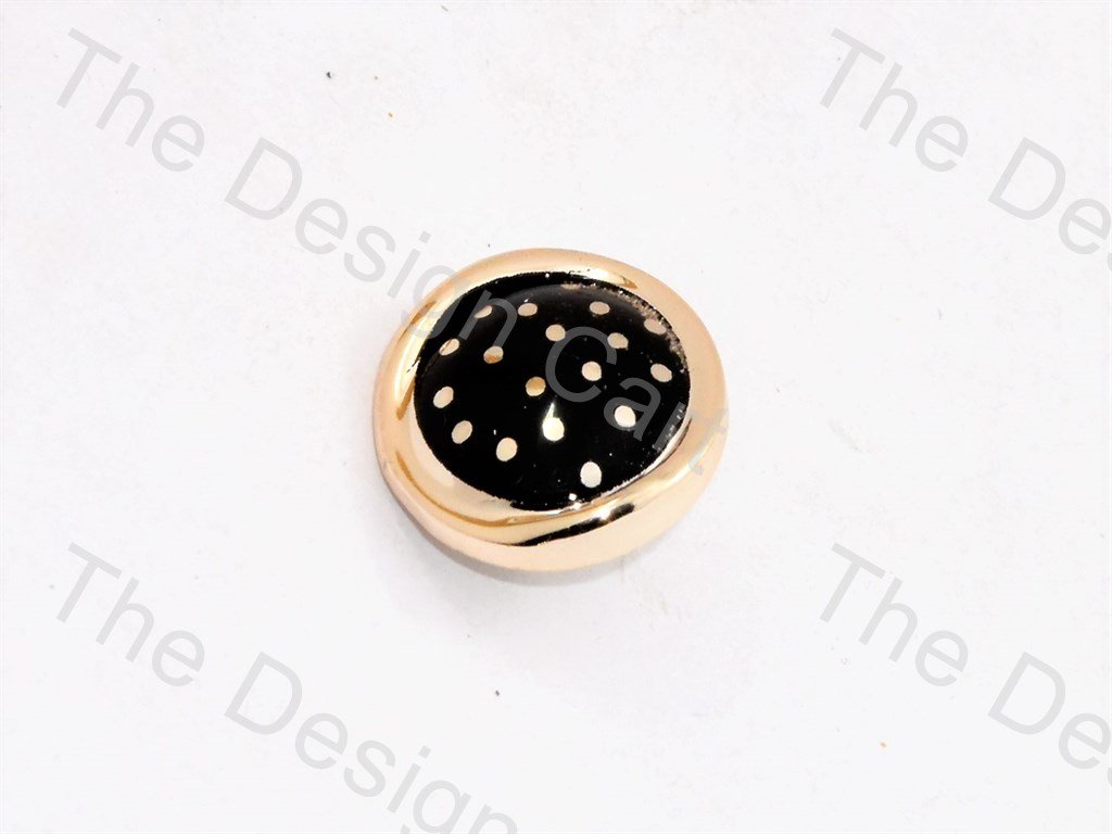 black-golden-dots-uv-acrylic-buttons