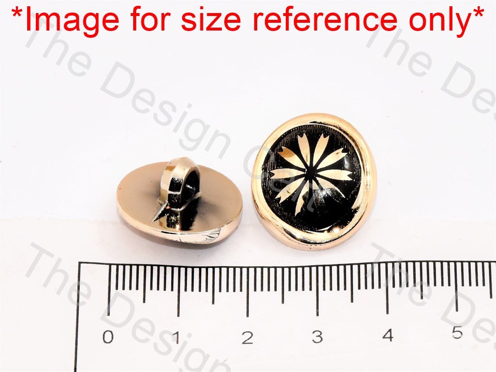 black-golden-sunflower-uv-acrylic-buttons