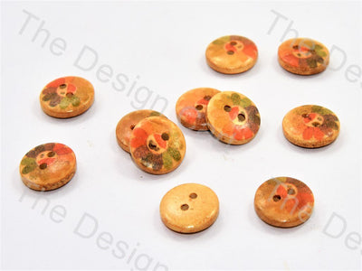 multicolour-flower-printed-brown-wooden-buttons