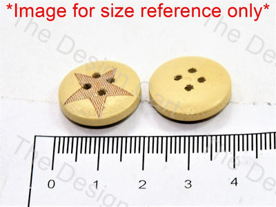 mesh-star-design-peach-wooden-buttons