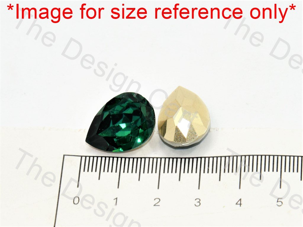 Dark Green Drop Shaped Resin Stones - The Design Cart (545053474850)