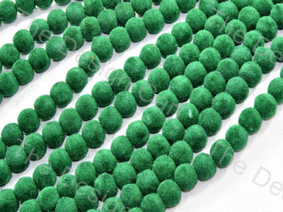 Green Spherical Velvet Beads (547052257314)