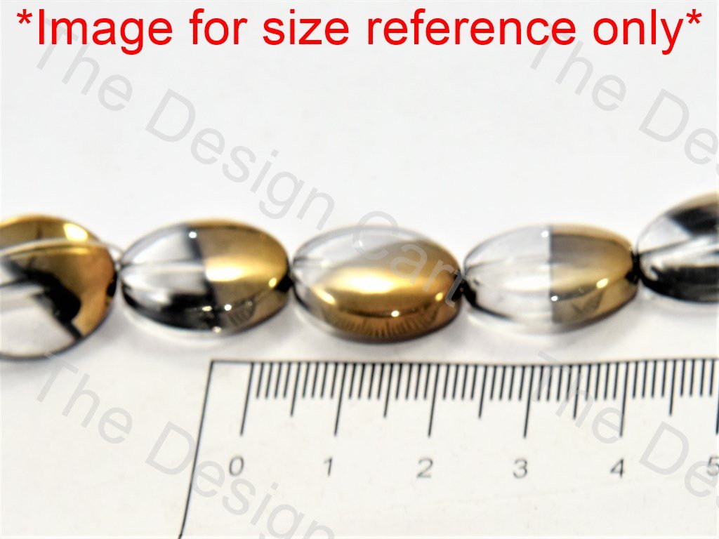 Red Golden Dual Oval Designer Beads - The Design Cart (549556355106)