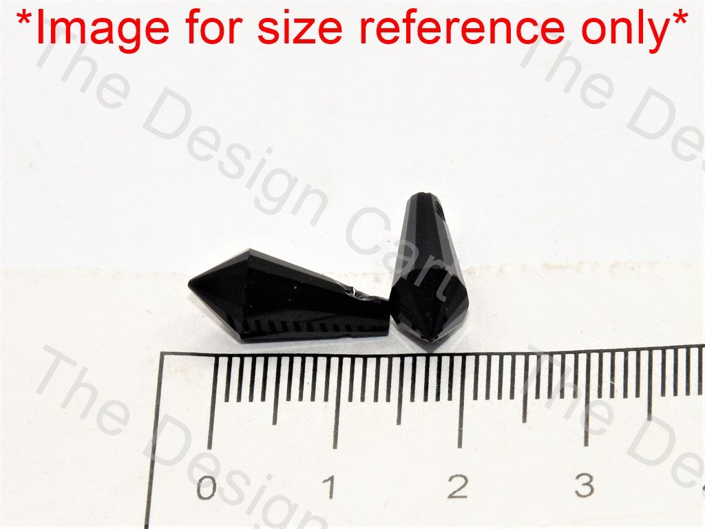 White Rainbow Top Hole Conical Crystal Beads - The Design Cart (552974024738)