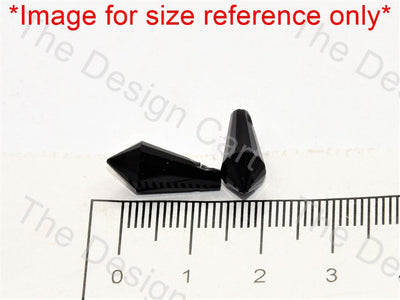 Black Rainbow Top Hole Conical Crystal Beads - The Design Cart (552974123042)