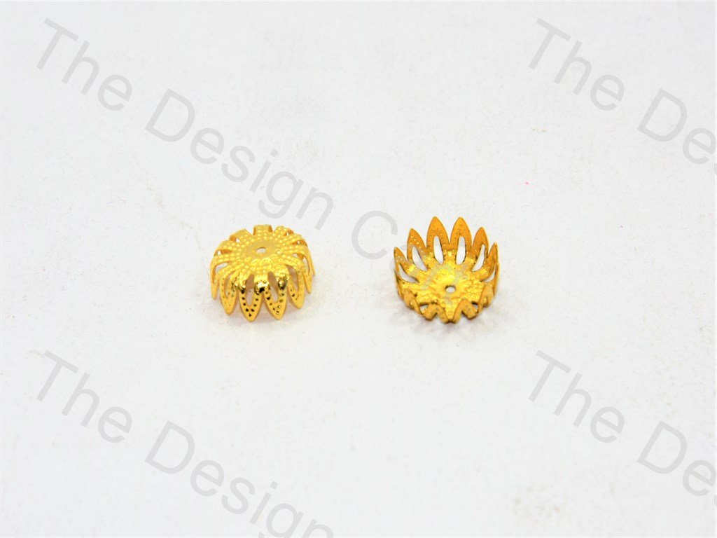 Circular Flower Golden Bead Caps (553014984738)