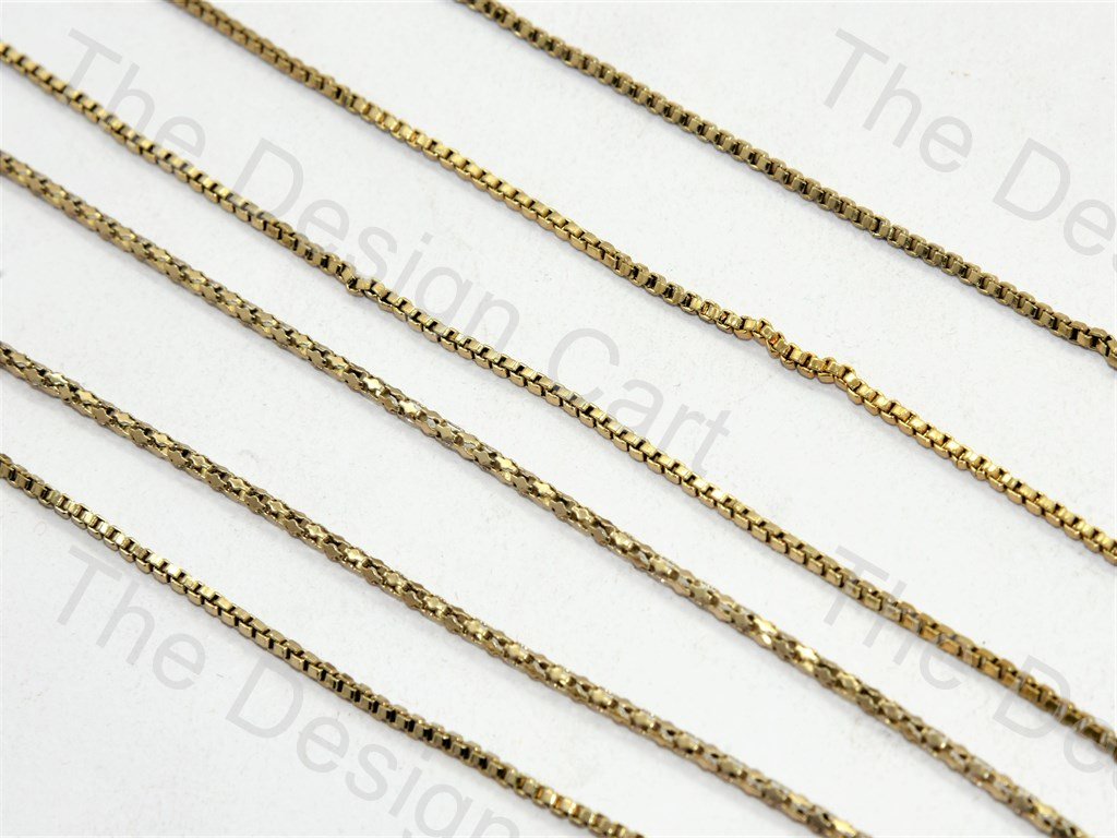 Small Square Golden Hooks Metal Chain (556877185058)