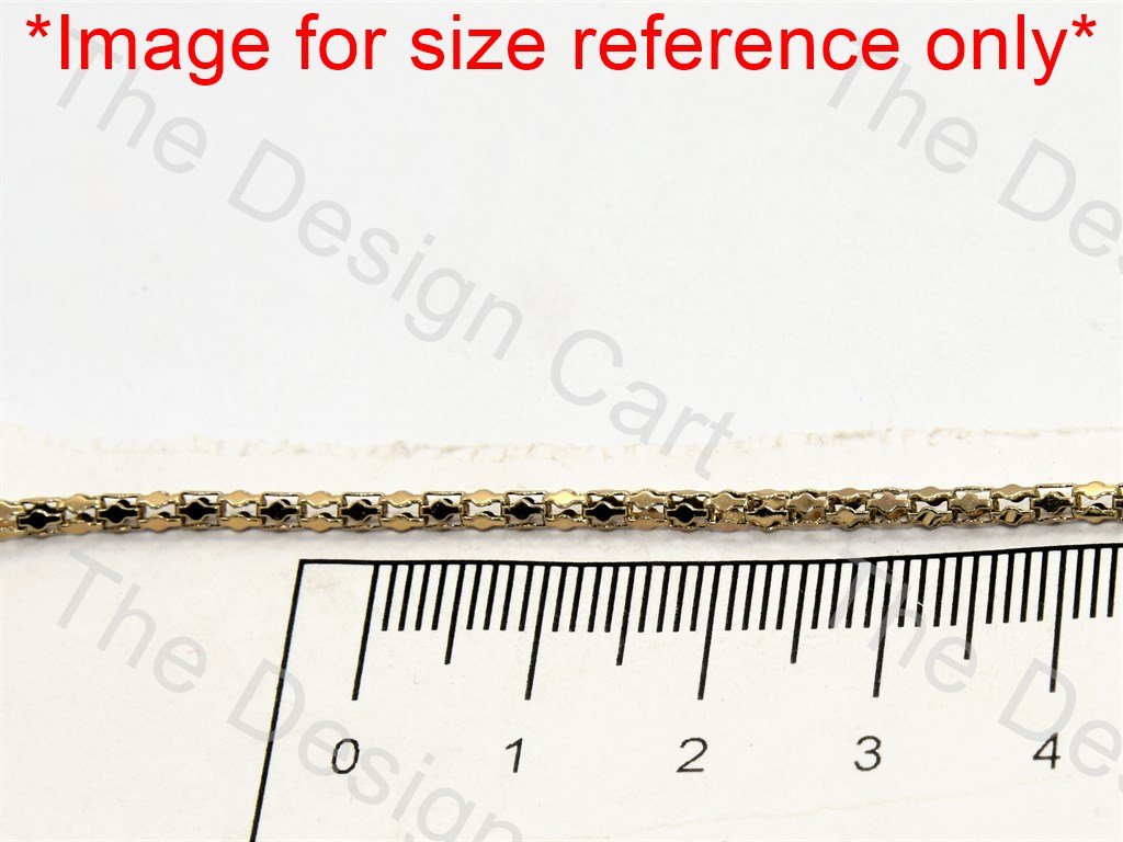 Small Square Golden Hooks Metal Chain - The Design Cart (556877185058)