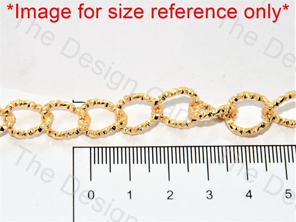 Spiral Round Design Golden Metal Chain - The Design Cart (560540549154)