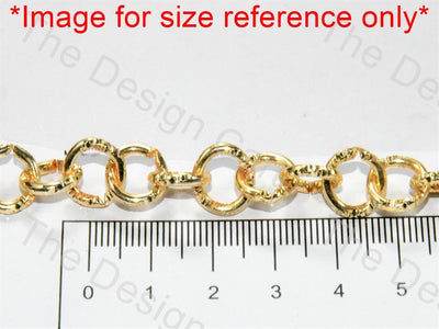 Round Cut Design Golden Metal Chain - The Design Cart (560540614690)