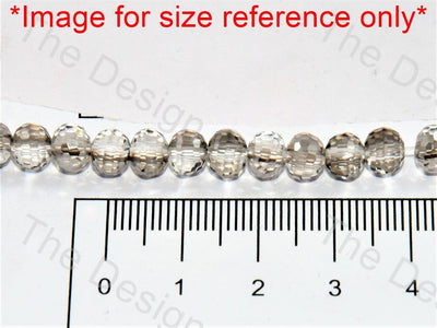 White Transparent 96 Cutting Spherical Crystal Beads - The Design Cart (560541564962)