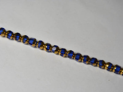 dark-blue-golden-designer-circular-glass-beads-8-mm