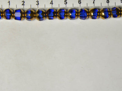 dark-blue-golden-designer-circular-glass-beads-8-mm