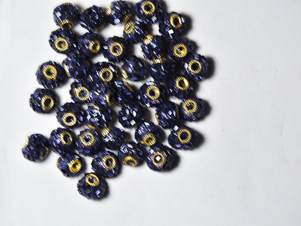 dark-blue-spherical-beaded-clay-beads