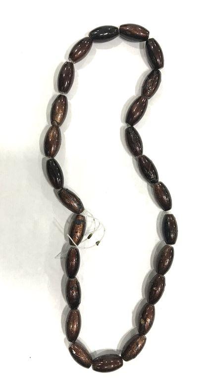 dark-brown-oval-glass-beads
