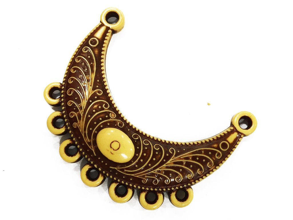 dark-brown-semi-circular-designer-plastic-pendant