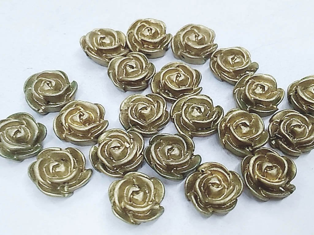dark-golden-matte-flower-plastic-stones-with-hole-12-mm