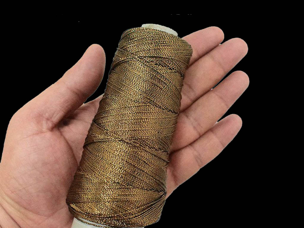 dark-olive-green-metallic-zari-threads