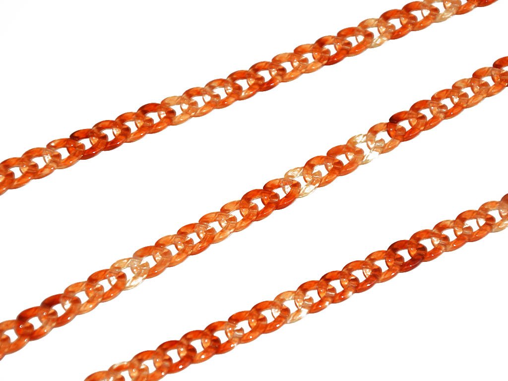 dark-orange-circular-acrylic-chains