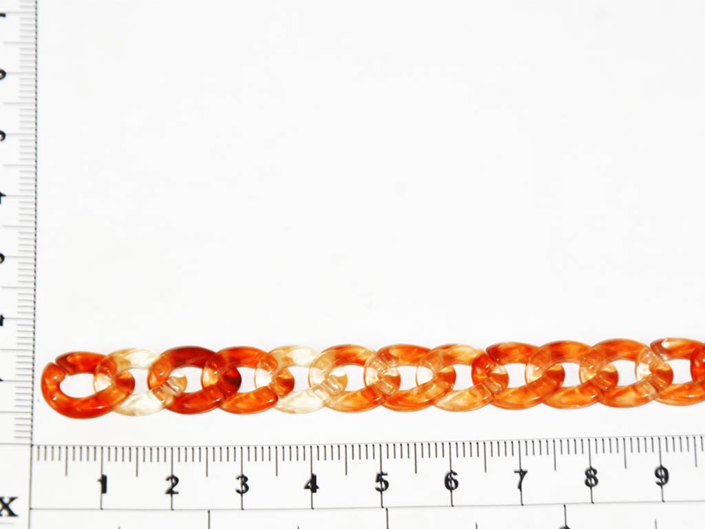 dark-orange-circular-acrylic-chains