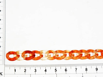 dark-orange-circular-acrylic-chains