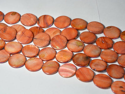 dark-orange-flat-circular-designer-glass-shell-beads-20-mm-1