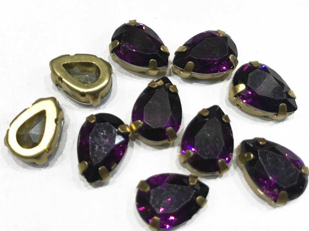 dark-purple-drop-resin-stones-with-catcher-14x10-mm