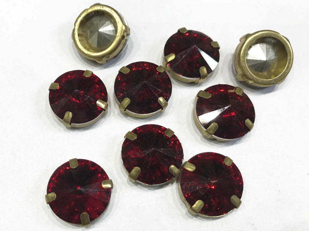dark-red-circular-resin-stones-with-catcher-16-mm
