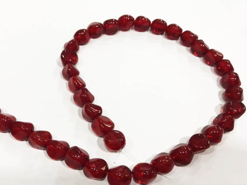 dark-red-fancy-twisted-c-shape-pressed-glass-beads-8-mm