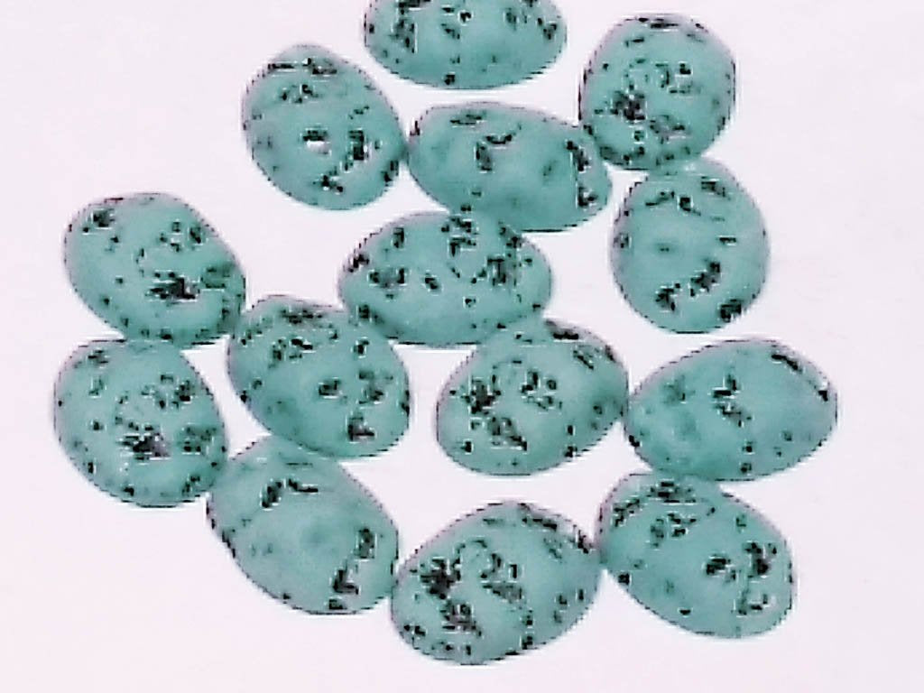 dark-turquoise-black-dots-oval-2-hole-plastic-stones-18x13-mm