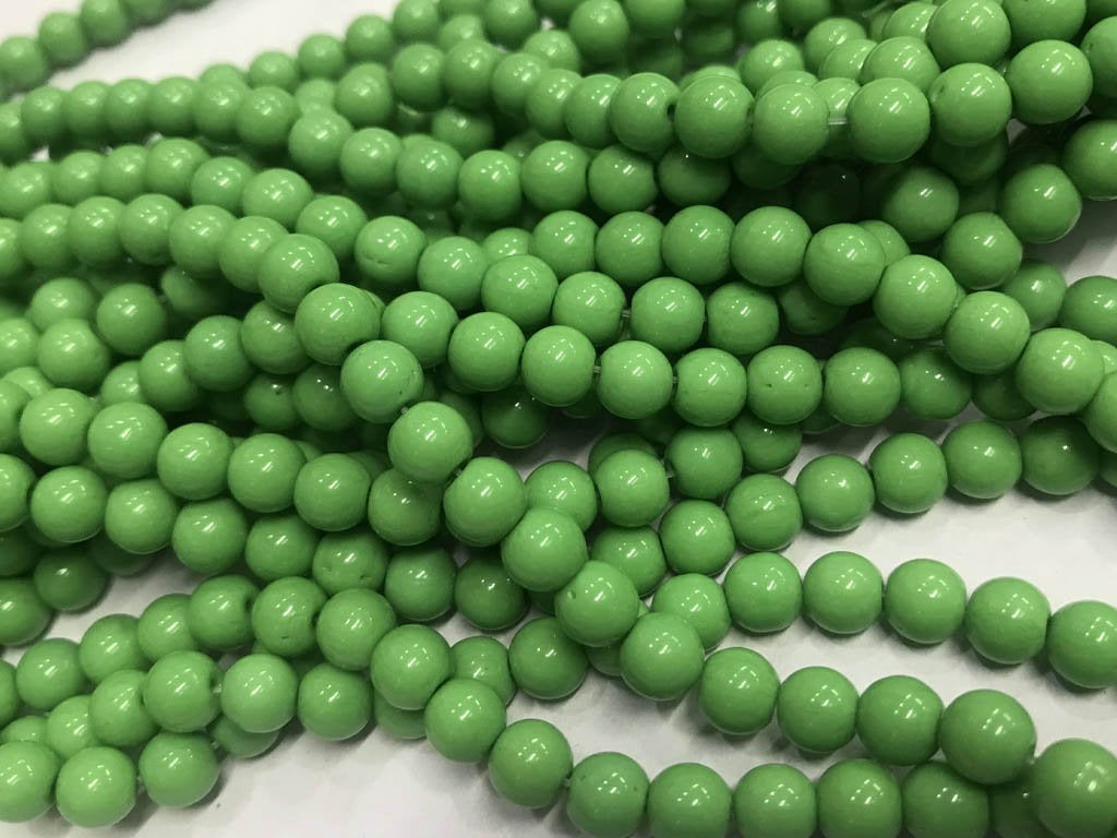 deep-green-circular-pressed-glass-beads-6-mm