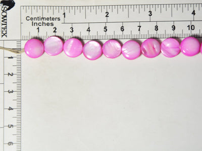 deep-pink-flat-circular-designer-glass-shell-beads-12-mm