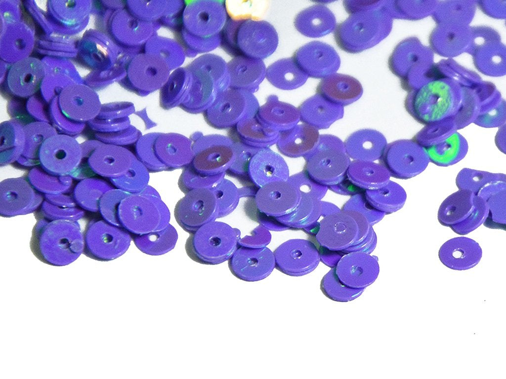 Deep Purple Circular Plastic Sequins