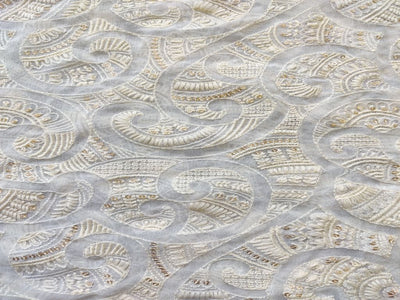 dyeable-off-white-lakhnawi-georgette-fabric-with-golden-glitter-sequins