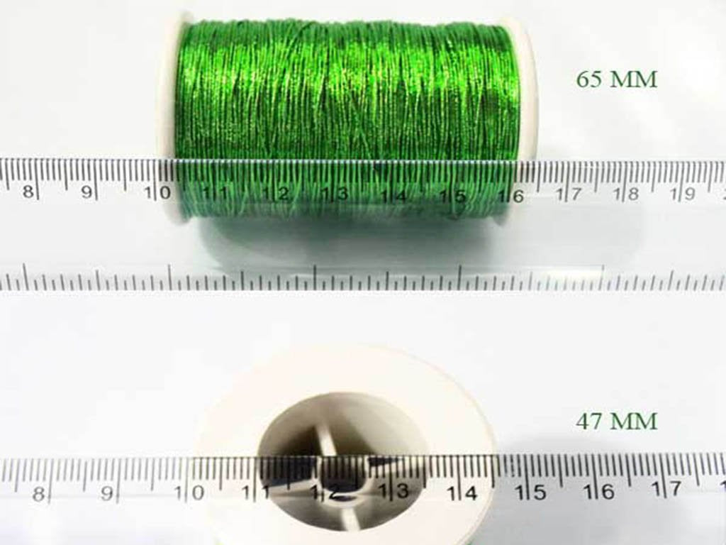 Emerald Green Metallic Badla Zari Thread (Flat Metallic Yarn)