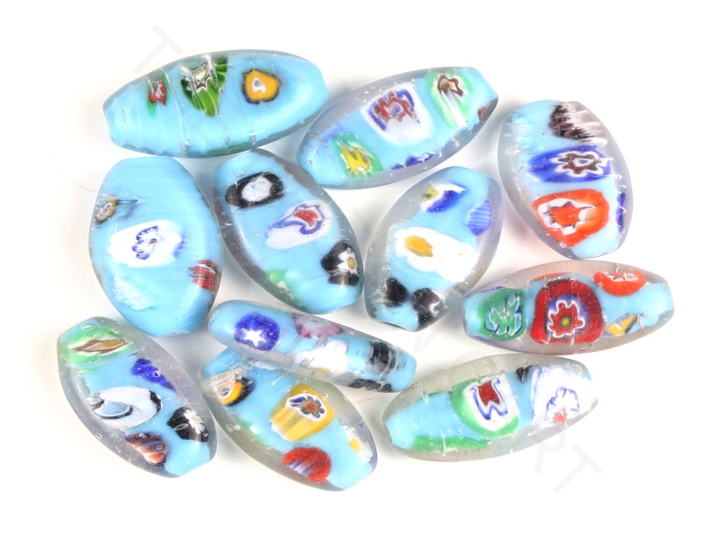 Multicolour 6 Italian Chip Glass Beads | The Design Cart (4332661768261)