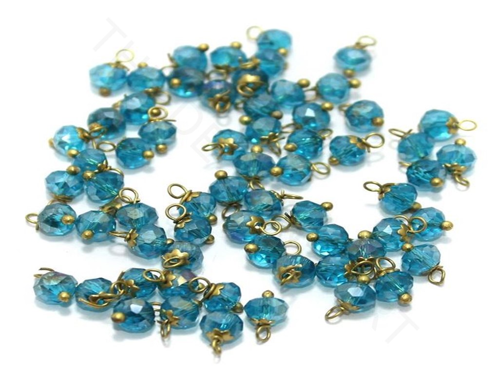 Turquoise Transparent Loreal Beads (5 mm) | The Design Cart (3782739820578)